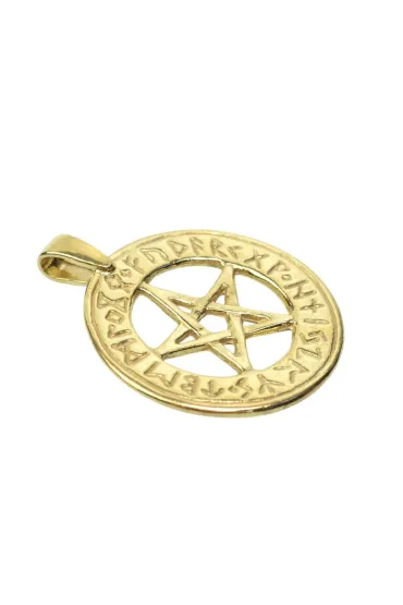 Sotis Pentagram runiczny Ag925 + Au 24kar, 5,1g