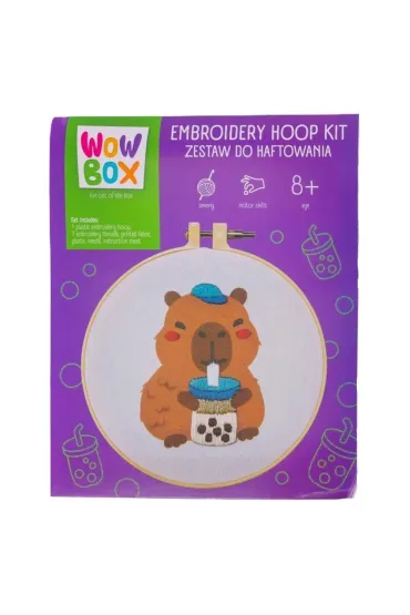 Wow Box Zestaw do haftowania Kapibara Bubble Tea Tm Toys
