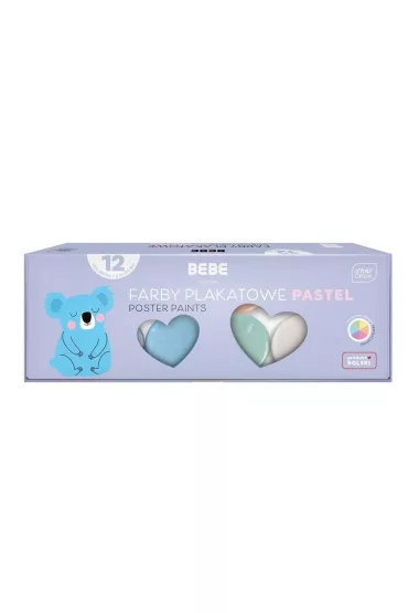 Interdruk Farby plakatowe BB PASTEL 12 x 20 ml