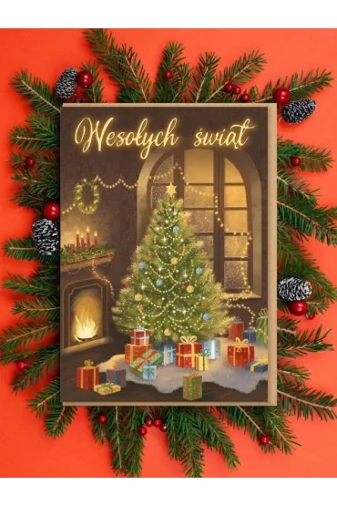 Nadwyraz.com Karnet Bo�e Narodzenie - Choinka/Weso�ych �wi�t
