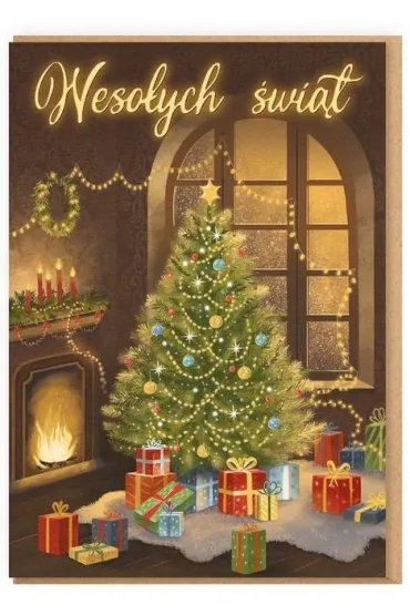 Nadwyraz.com Karnet Bo�e Narodzenie - Choinka/Weso�ych �wi�t