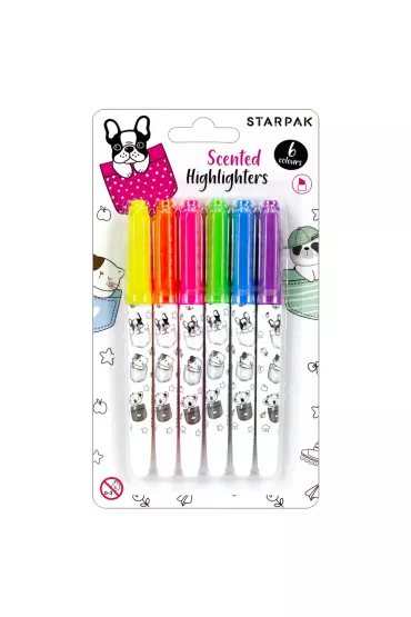 Starpak Zakre�lacz zapachowy Minisy 6 kolor�w
