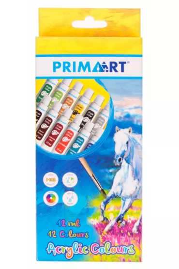 Prima Art Farby akrylowe w tubie 12 kolor�w