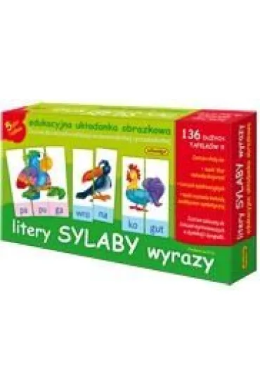 Puzzle Litery wyrazy sylaby Adamigo
