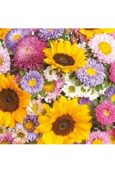 Serwetka Lunch - Colorful Summer Flowers Background SLOG045201 20 szt.