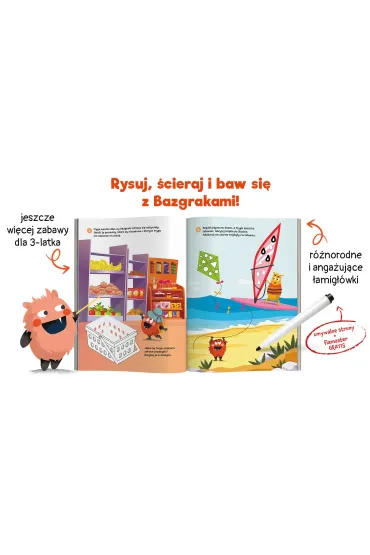 Bazgraki i nowe zabawy 3-latk�w. Kapitan Nauka. Bazgraki