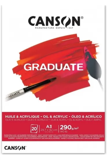 Fila Blok do farb akrylowych i olejnych Canson Graduate Oil&Acrylic