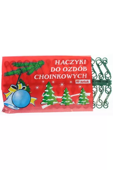 Arpex Haczyki plastikowe do ozd�b 60 szt.