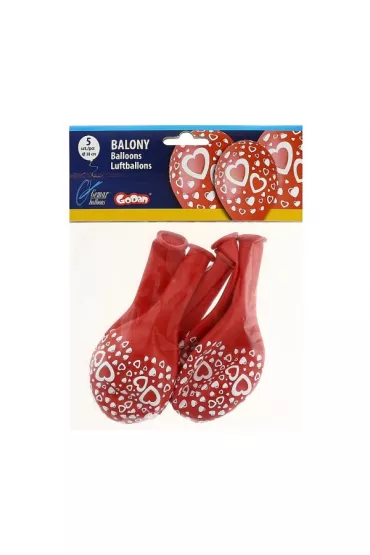 Godan Balony Premium Serduszka 5 szt.