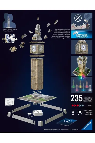 Puzzle 224 el. 3D Iconics Big Ben Ravensburger
