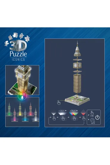 Puzzle 224 el. 3D Iconics Big Ben Ravensburger
