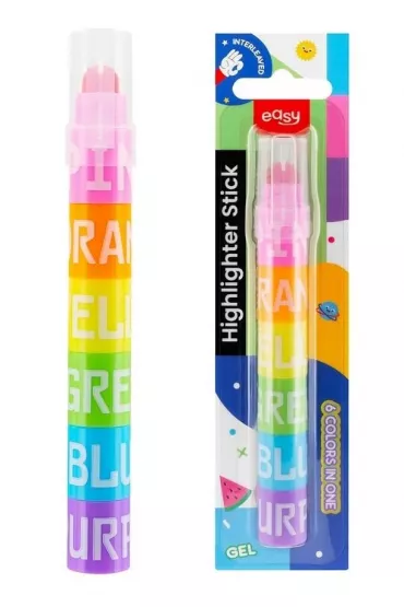 Easy Stationery Zakre�lacze przek�adane 6 kolor�w EASY