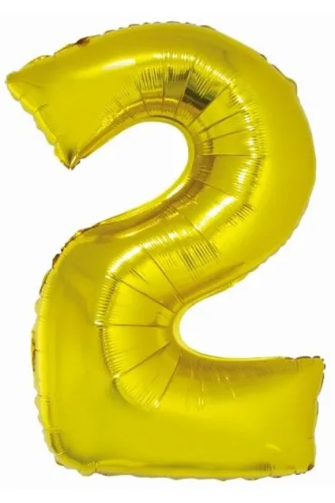 Godan Balon foliowy cyfra 2 z�ota Smart 76cm