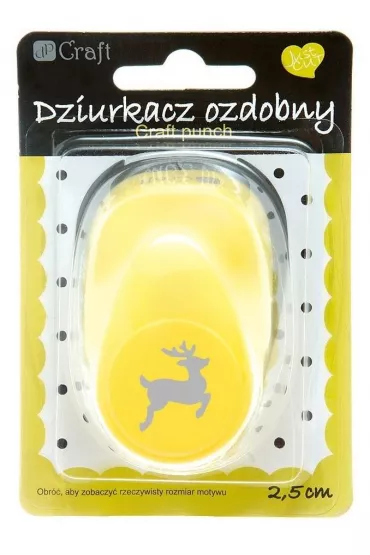 Dalprint Dziurkacz z motywem Renifer 2.5 cm