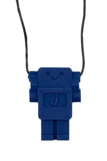 Jellystone Gryzak antystresowy naszyjnik - robot granatowy