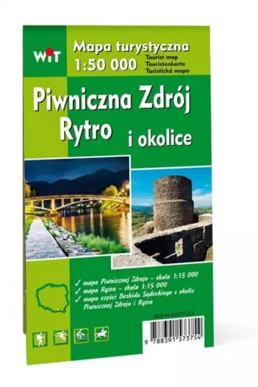 Piwniczna Zdr�j, Rytro i okolice. Mapa turystyczna 1:50 000