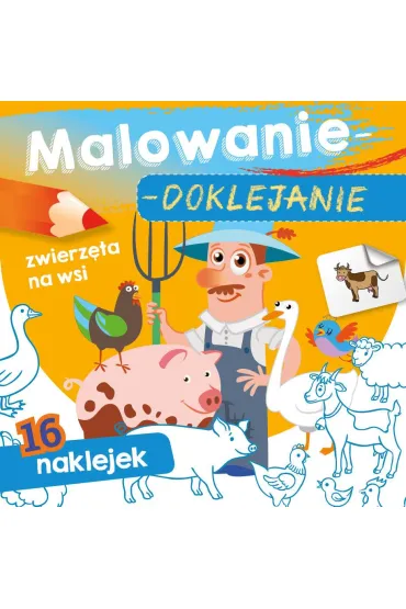 Pakiet dla przedszkolaka. Malowanie-doklejanie: Owoce, Warzywa, Zwierz�ta na wsi, Dinozaury + Kredki Bambino - Pakiety na nagrody