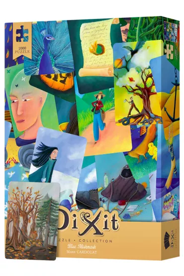 Puzzle 1000 el. Dixit: Blue MishMash z unikatow� kart� do gry Rebel - Marie Cardouat