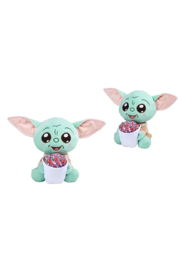 Disney Grogu z popcornem 25cm Simba