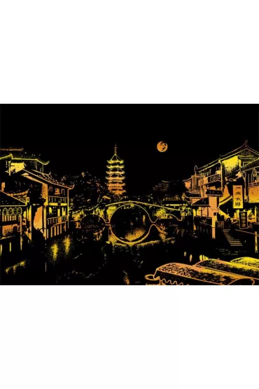 Twoje Hobby Jiangnan. Magiczna zdrapka - wydrapywanka 40.0 x 28.5 cm