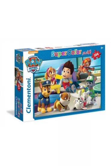 Puzzle 104 el. Maxi SuperColor. Psi Patrol 3 Clementoni