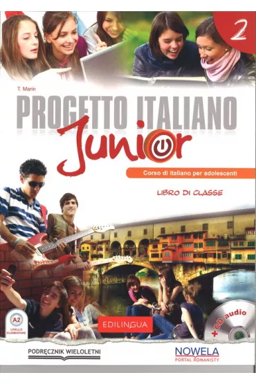 Progetto Italiano Junior 2 + CD audio (podr�cznik wieloletni) - Telis Marin