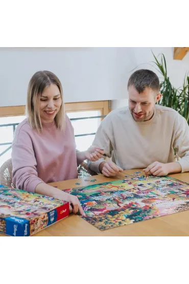 Puzzle 1000 el. Przyj�cie Myszki Mickey Trefl