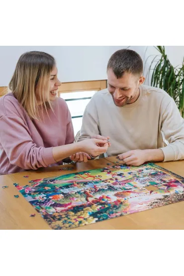 Puzzle 1000 el. Przyj�cie Myszki Mickey Trefl