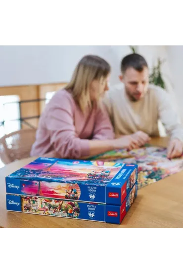 Puzzle 1000 el. Przyj�cie Myszki Mickey Trefl