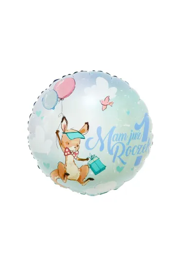 Godan Balon foliowy Cyfra 1 Mam ju� 1 roczek z kangurkiem