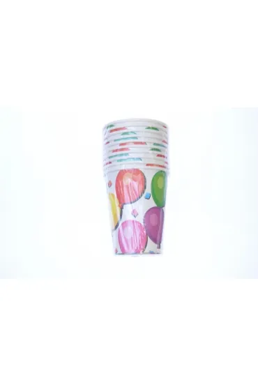 Arpex Kubek papierowy balony Party Time 200 ml