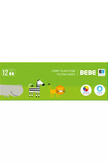 Interdruk Farby plakatowe B&B Kids 12 kolor�w