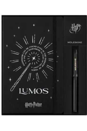 Moleskine Notatnik L HP Lumos + pi�ro kulkowe czarne