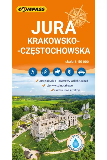 Jura Krakowsko-Cz�stochowska mapa laminowana  skala 1 : 50 000