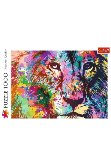 Puzzle 1000 el. Kolorowy lew Trefl