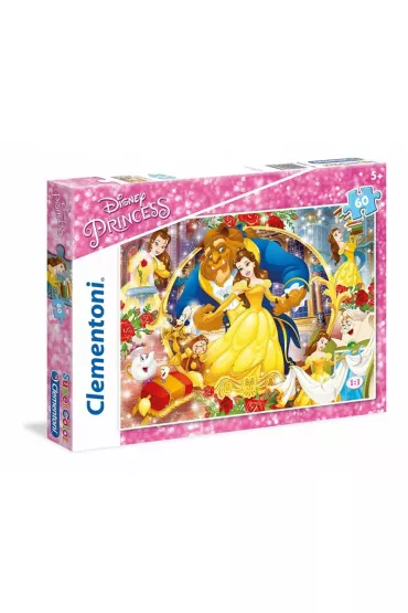 Puzzle 60 el. Princess Pi�kna i Bestia 26966 Clementoni