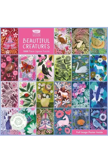 Puzzle 1000 Beautiful Creatures Lee Foster-Wilson Flame Tree