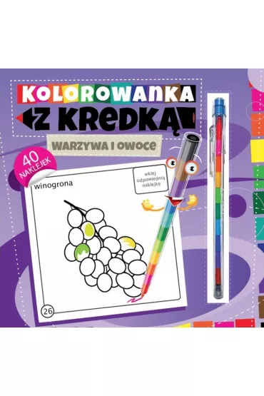 Kolorowanka z kredk� warzywa i owoce - Marcin Po�udniak