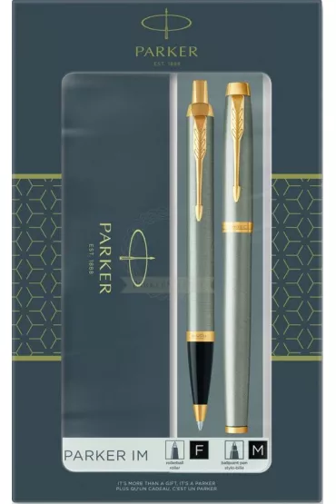 Parker Zestaw d�ugopis + pi�ro kulkowe IM metal GT 2093217
