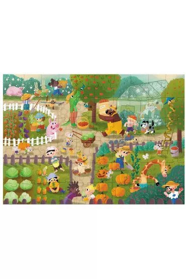 Puzzle 60 el. Wimmel - Summer in the village Dodo