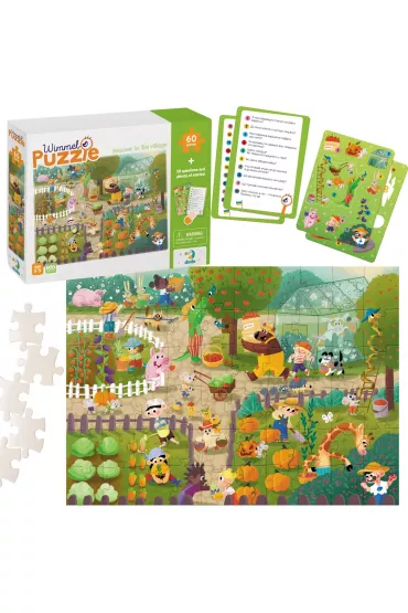 Puzzle 60 el. Wimmel - Summer in the village Dodo