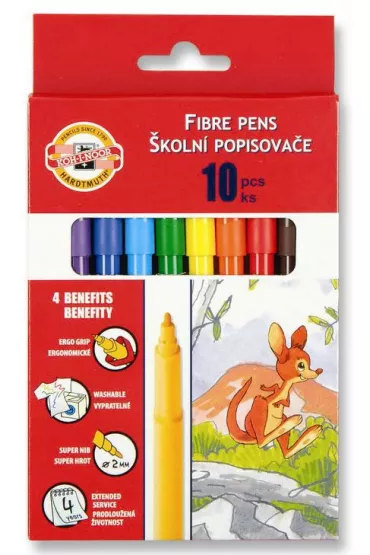 Koh-I-Noor Flamastry szkolne 10 szt.