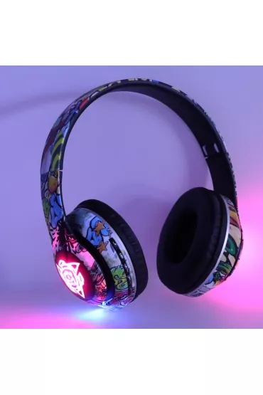 Suchawki bezprzewodowe nauszne P35 Bluetooth LED Gaming Sport