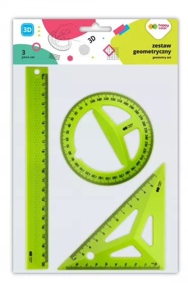 Happy Color Zestaw geometryczny 3D 3 elementy