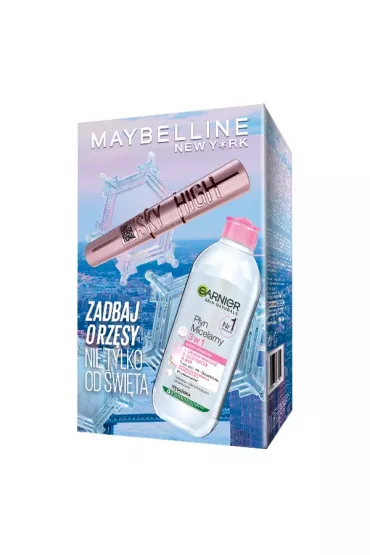 Maybelline Zestaw Sky High tusz do rz�s + p�yn micelarny