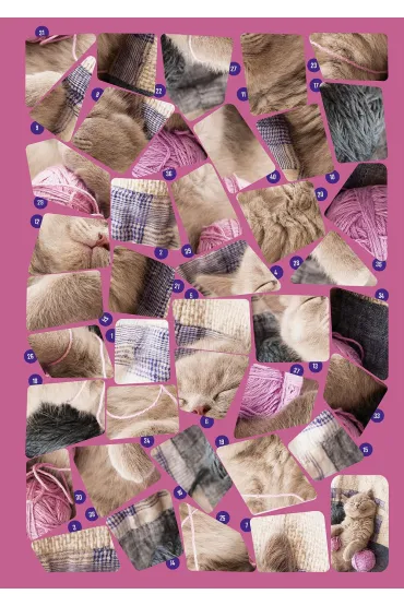 Naklejkowe puzzle. S�odkie kotki