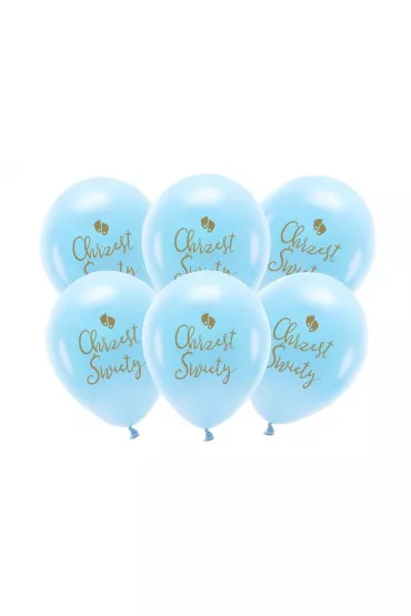 PartyDeco Balony Eco Chrzest �wi�ty b��kit 33cm