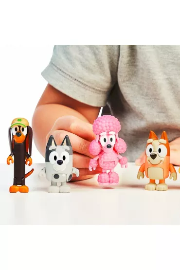 Bluey Figurki 4Pak Przyjaciele