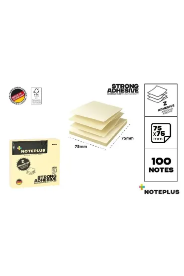 Mp Main Paper Karteczki samoprzylepne 75x75mm 100K ��te "Z"