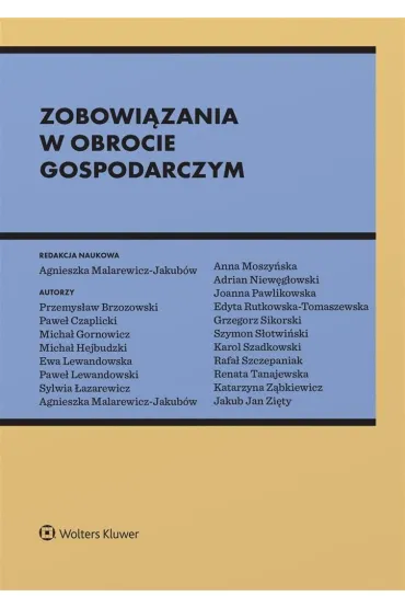 Zobowi�zania w obrocie gospodarczym